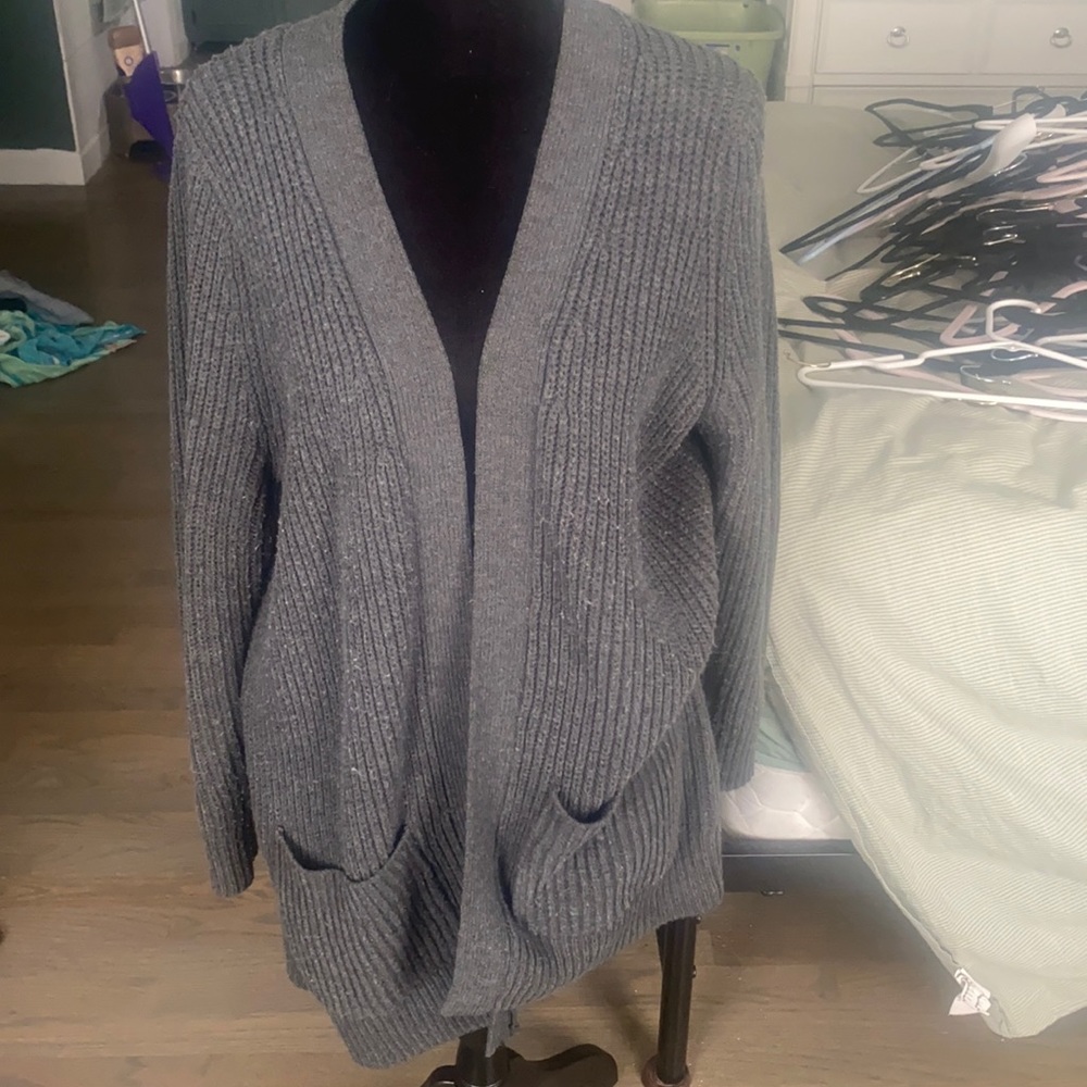Gray Cardigan
